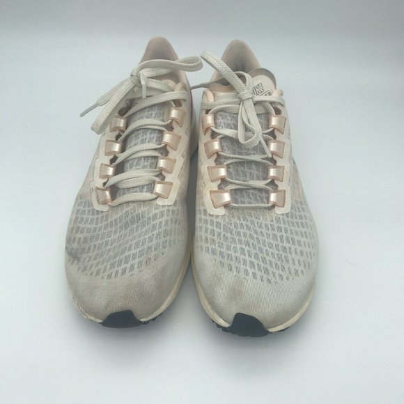 Nike Air Zoom Pegasus 37 Pale Ivory Women's Size 7 Lace Up Running Shoe Sneaker - Picture 2 of 9